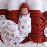 Seashells Organic Muslin Swaddle