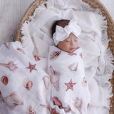Seashells Organic Muslin Swaddle