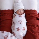 Seashells Organic Muslin Swaddle