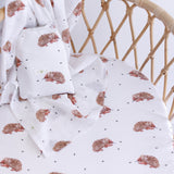 Echidna Fitted Bassinet Sheet/Change Pad Cover