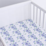 Clearance Hibiscus Fitted Cot Sheet