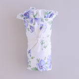 Hibiscus Frill Jersey Baby Swaddle