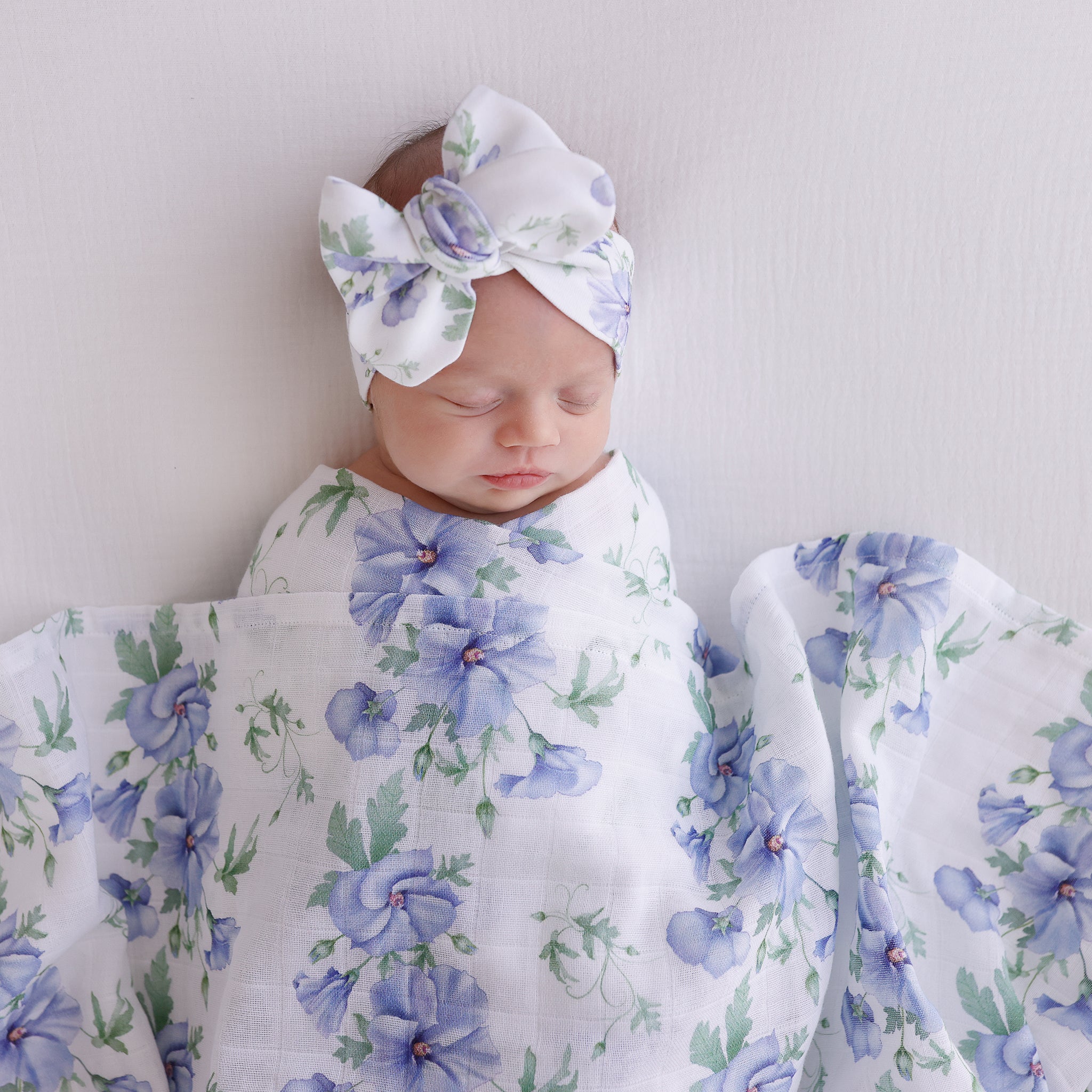 hibiscus muslin swaddle