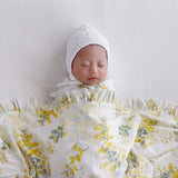 Baby Bonnet - Heirloom Cotton Knit Warm White