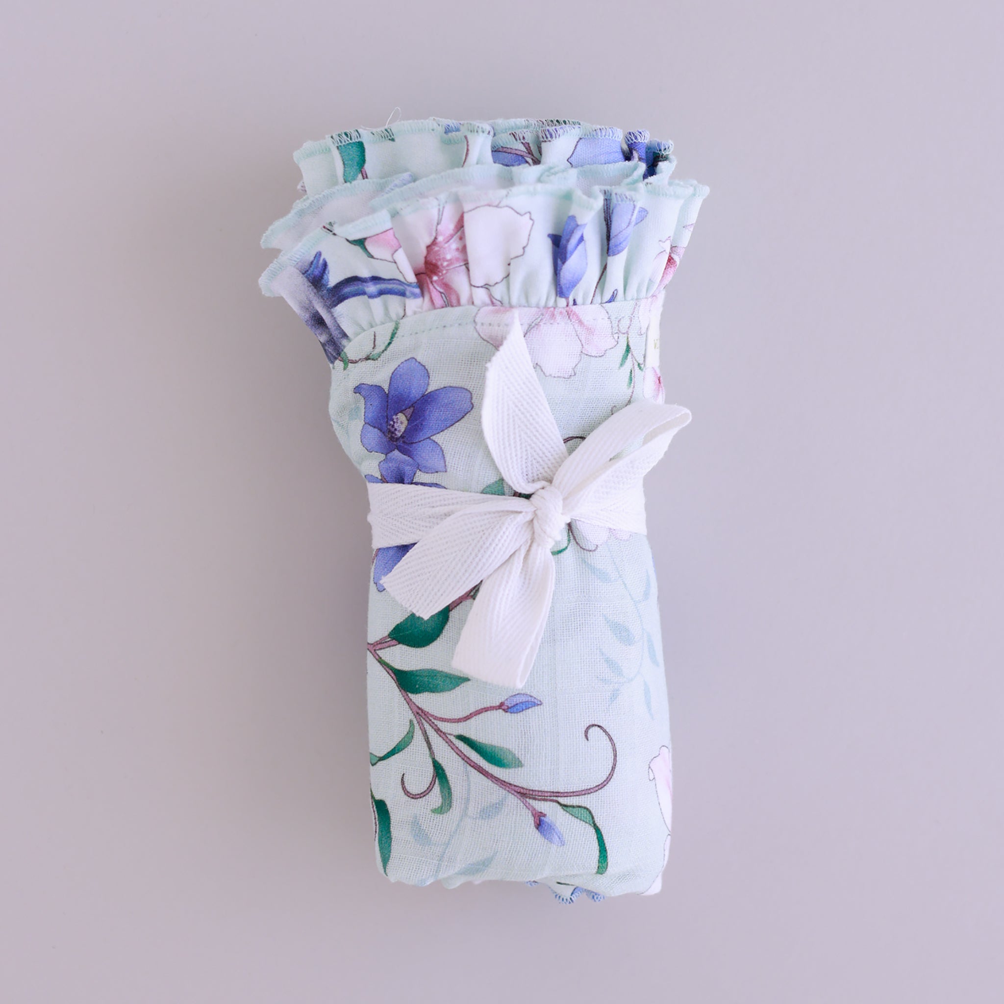 Frill Muslin Swaddles Newborns Lightweight Girl Summer Thea