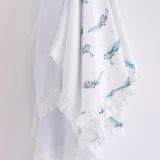 Ocean Turtle Frill Jersey Baby Swaddle