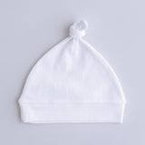 White Beanie - Knotted