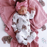 Wombat Frilly Growsuit Onesie - Clearance